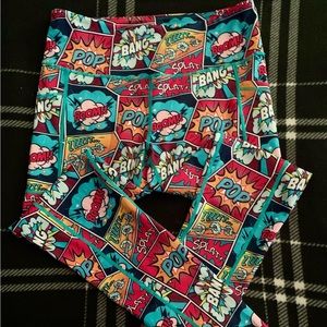 Fun comic workout leggings